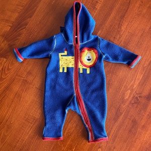 Hanna Andersson fleece bunting 3-6 months